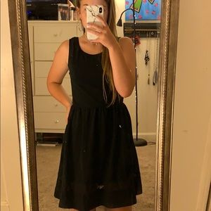 black mid thigh dress from target